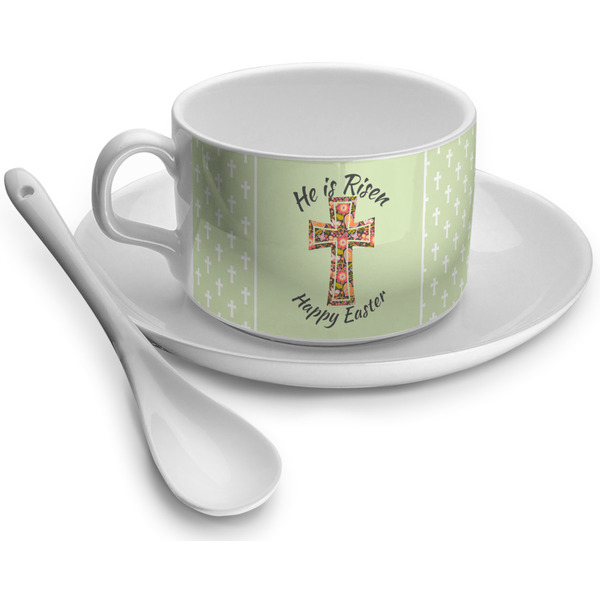 Custom Easter Cross Tea Cup