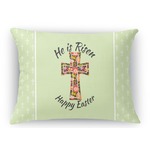 Easter Cross Rectangular Throw Pillow Case - 12"x18"