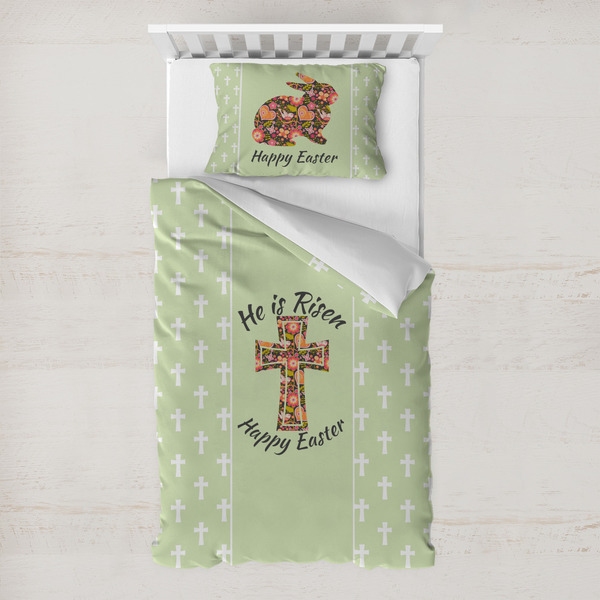 Custom Easter Cross Toddler Bedding