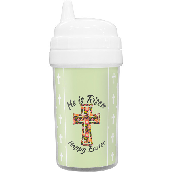 Custom Easter Cross Toddler Sippy Cup