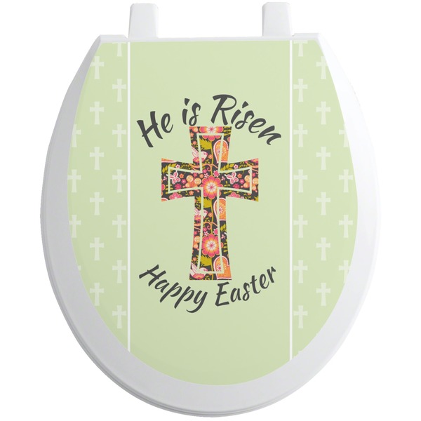 Custom Easter Cross Toilet Seat Decal