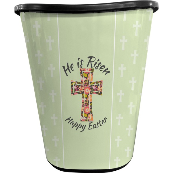 Easter Cross Trash Can Black
