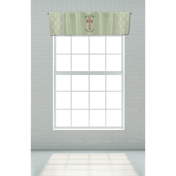Easter Cross Valance - On window
