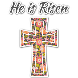 Easter Cross Graphic Decal - Small