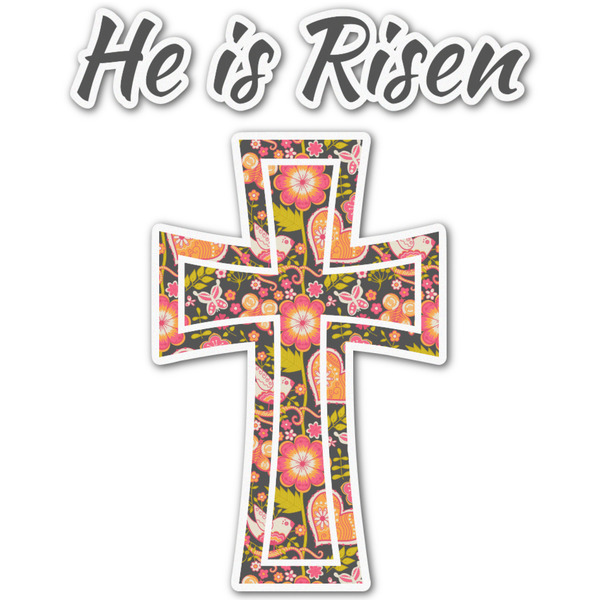 Custom Easter Cross Graphic Decal - XLarge