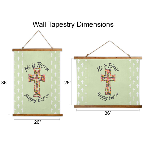 Easter Cross Wall Hanging Tapestries - Parent/Sizing