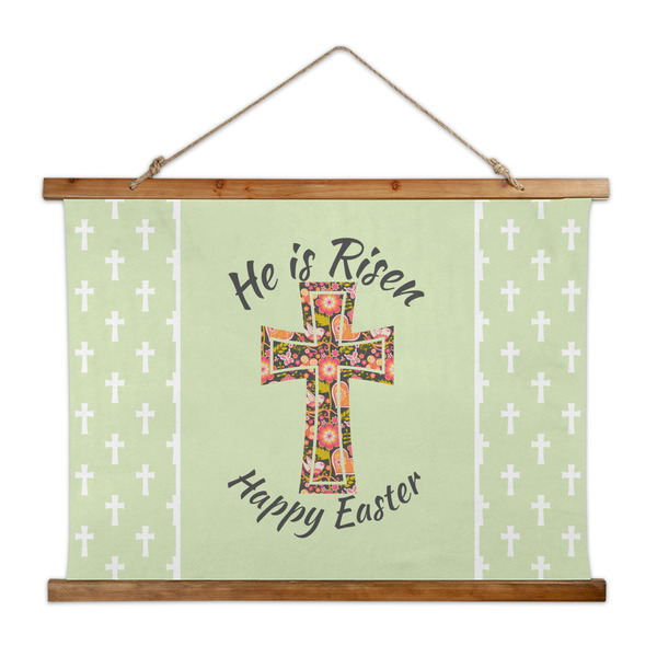 Custom Easter Cross Wall Hanging Tapestry - Wide