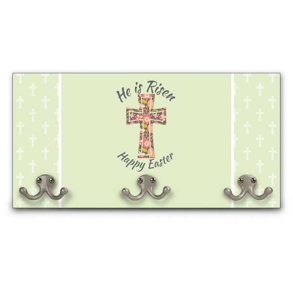 Custom Easter Cross Wall Mounted Coat Rack