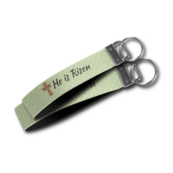 Easter Cross Webbing Keychain FOBs - Size Comparison