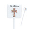 Easter Cross Square Plastic Stir Sticks