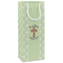 Easter Cross Wine Gift Bags - Matte