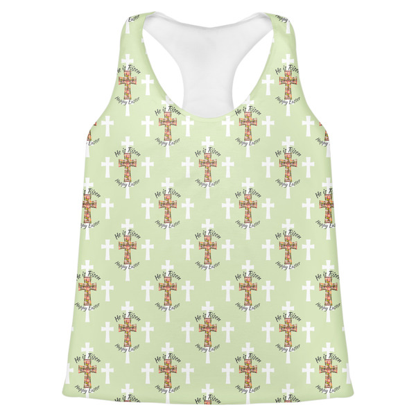 Custom Easter Cross Womens Racerback Tank Top - X Large