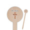 Easter Cross Wooden 6" Food Pick - Round - Closeup