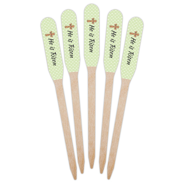 Easter Cross Wooden Food Pick - Paddle - Fan View