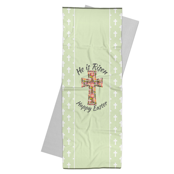 Custom Easter Cross Yoga Mat Towel