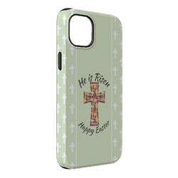 Easter Cross iPhone Case - Rubber Lined - iPhone 14 Plus