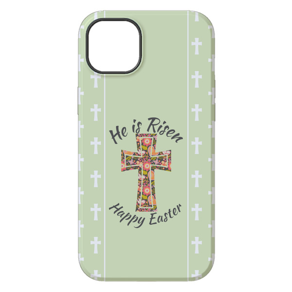 Easter Cross iPhone 14 Plus Tough Case - Back