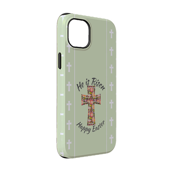 Custom Easter Cross iPhone Case - Rubber Lined - iPhone 14 Pro