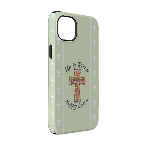 Custom Easter Cross iPhone Case - Rubber Lined - iPhone 14