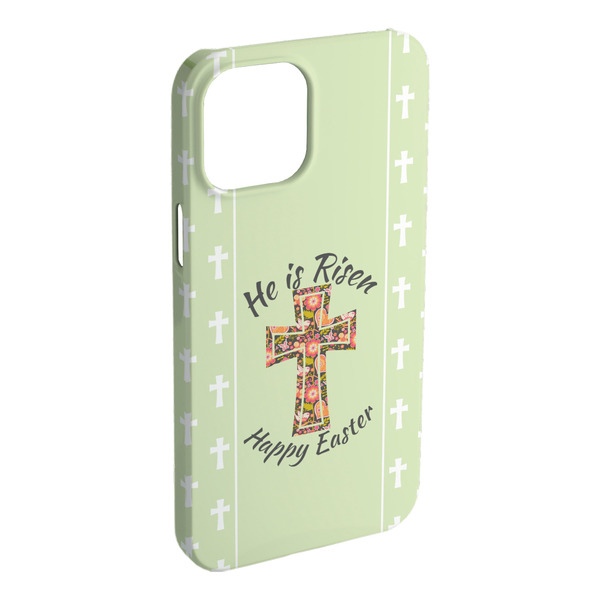 Custom Easter Cross iPhone Case - Plastic - iPhone 15 Plus