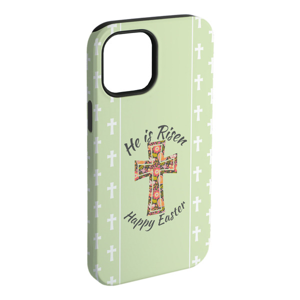 Custom Easter Cross iPhone Case - Rubber Lined - iPhone 15 Plus