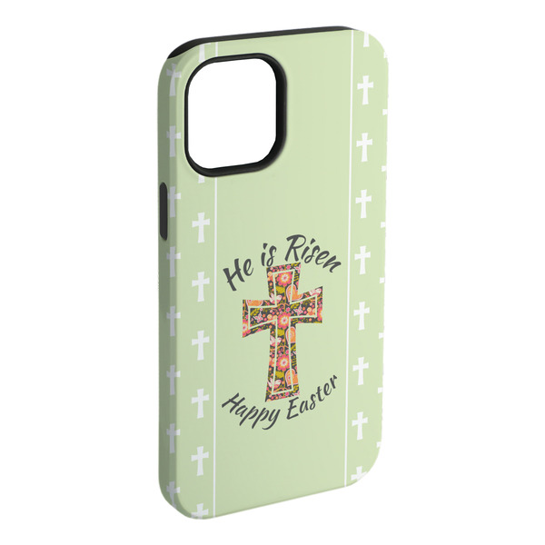 Custom Easter Cross iPhone Case - Rubber Lined