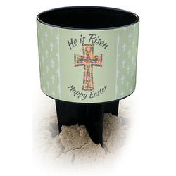 Easter Cross Black Beach Spiker Drink Holder