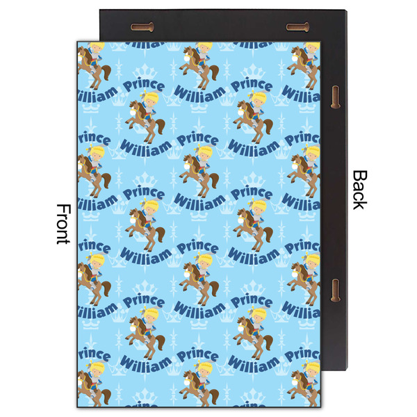 Custom Prince 20x30 Wood Print - Front & Back View