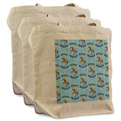 Custom Prince Reusable Cotton Grocery Bags - Set of 3 (Personalized)