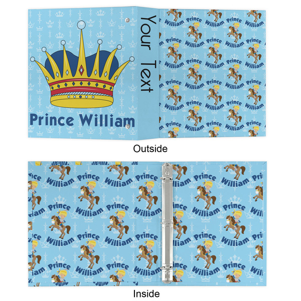 Custom Prince 3 Ring Binders - Full Wrap - 1" - APPROVAL