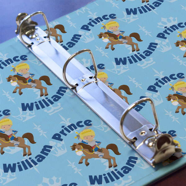 Custom Prince 3 Ring Binders - Full Wrap - 1" - DETAIL