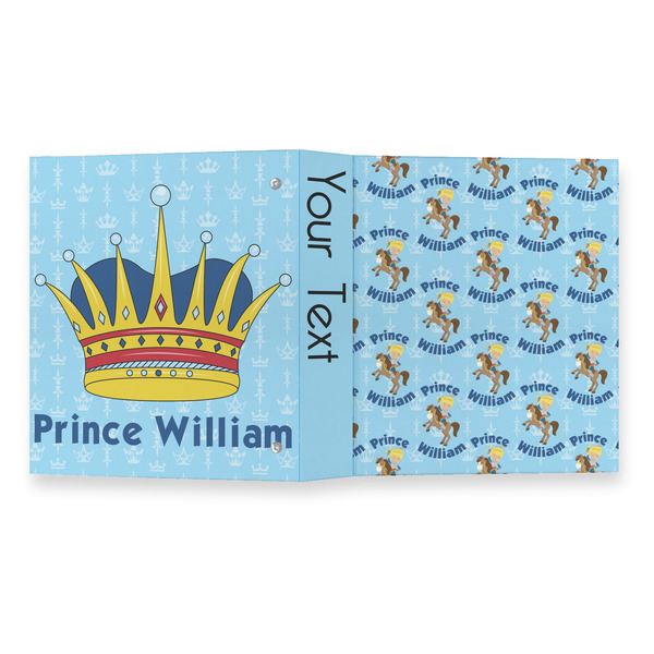 Custom Prince 3 Ring Binders - Full Wrap - 1" - OPEN OUTSIDE