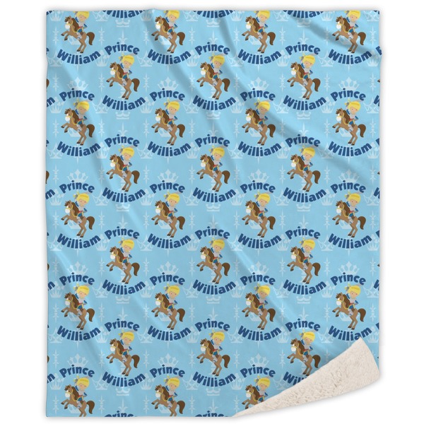 Custom Custom Prince Sherpa Throw Blanket (Personalized)