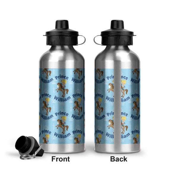 Custom Prince Aluminum Water Bottle - Front and Back