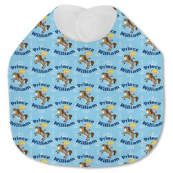 Custom Prince Jersey Knit Baby Bib w/ Name All Over