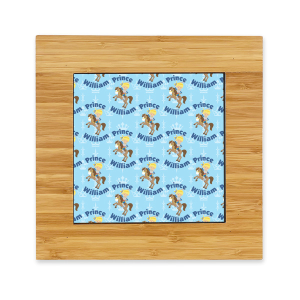 Custom Custom Prince Bamboo Trivet with Ceramic Tile Insert (Personalized)