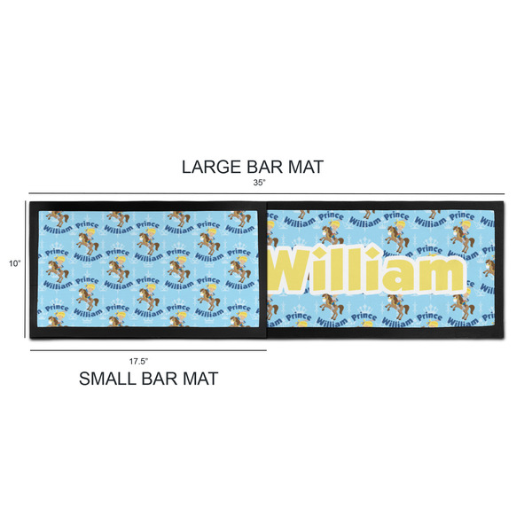 Custom Prince Bar Mats - Sizing Chart