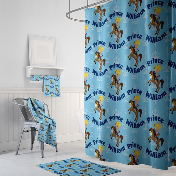Custom Prince Bath Towel Sets - 3-piece - In Context