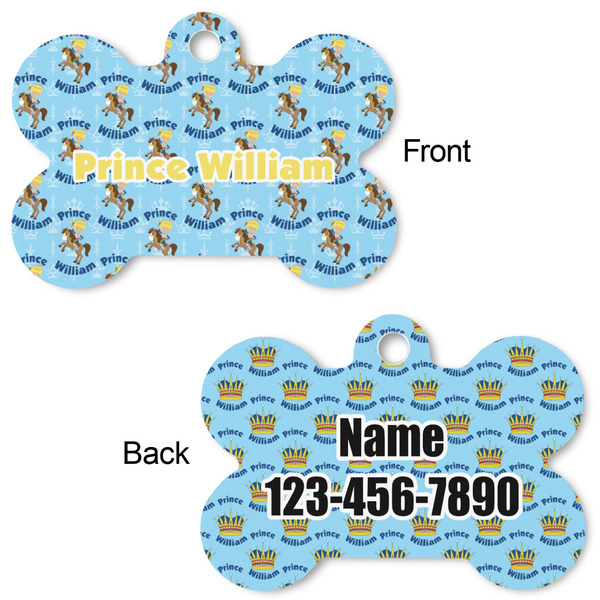 Custom Prince Bone Shaped Dog ID Tag - Large - Approval