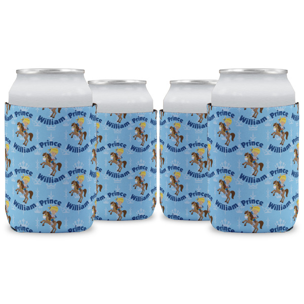 Custom Custom Prince Can Cooler (12 oz) - Set of 4 w/ Name All Over
