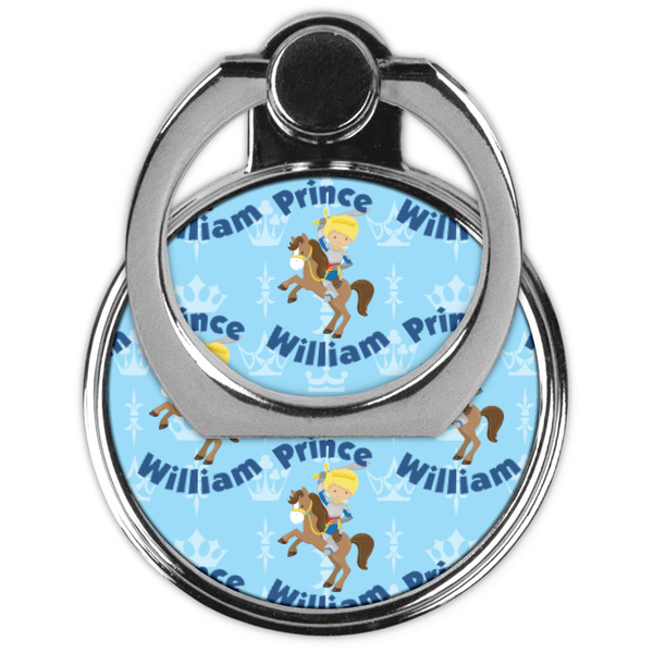 Custom Prince Cell Phone Ring Stand & Holder - Front (Collapsed)