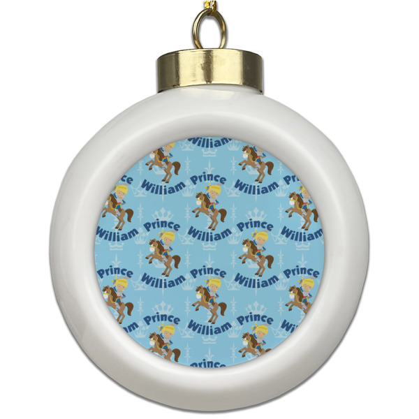 Custom Custom Prince Ceramic Ball Ornament (Personalized)