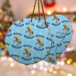 Custom Prince Ceramic Ornament w/ Name All Over