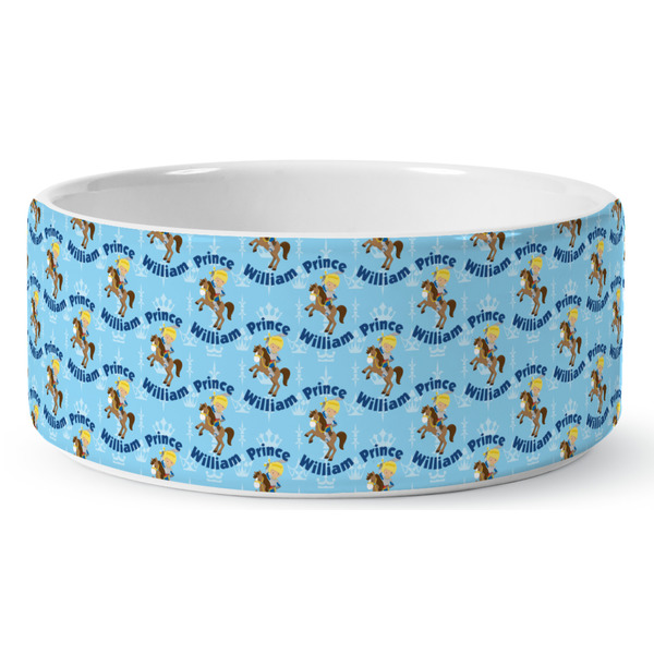 Custom Custom Prince Ceramic Dog Bowl - Medium (Personalized)