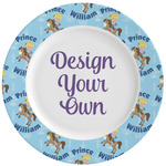 Custom Prince Ceramic Dinner Plates (Set of 4) (Personalized)