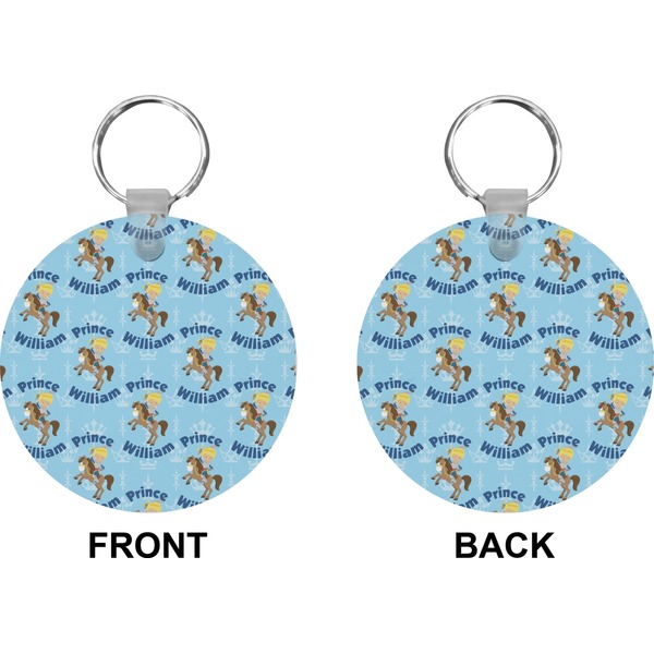 Custom Prince Circle Keychain (Front + Back)