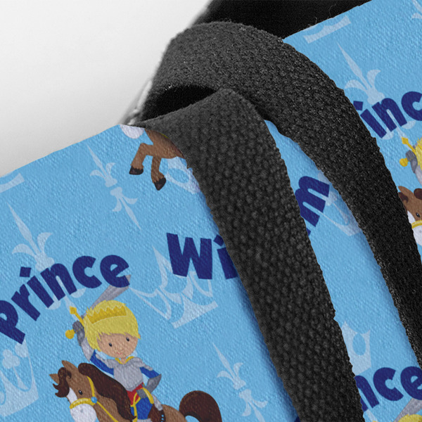 Custom Prince Closeup of Tote w/Black Handles