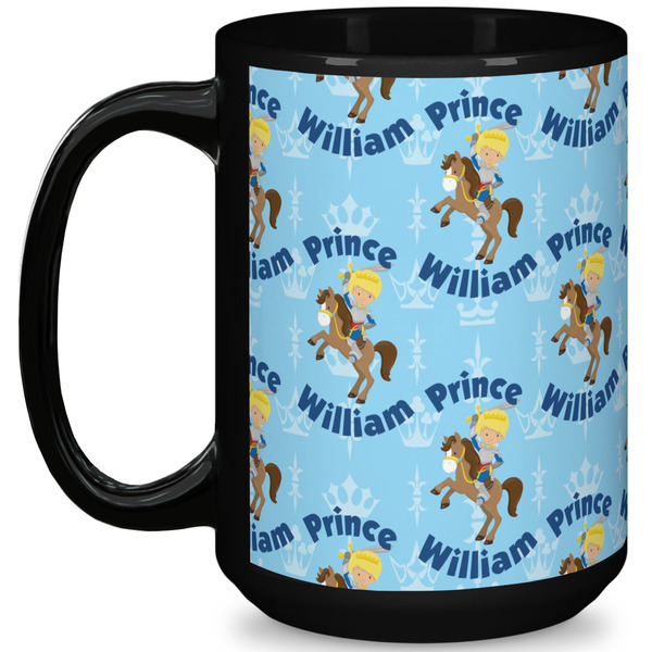 Custom Custom Prince 15 Oz Coffee Mug - Black (Personalized)