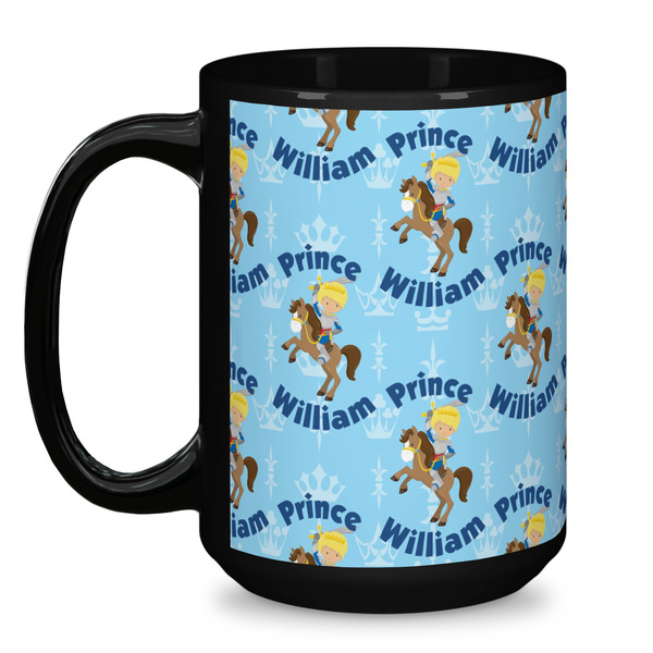 Custom Prince Coffee Mug - 15 oz - Black