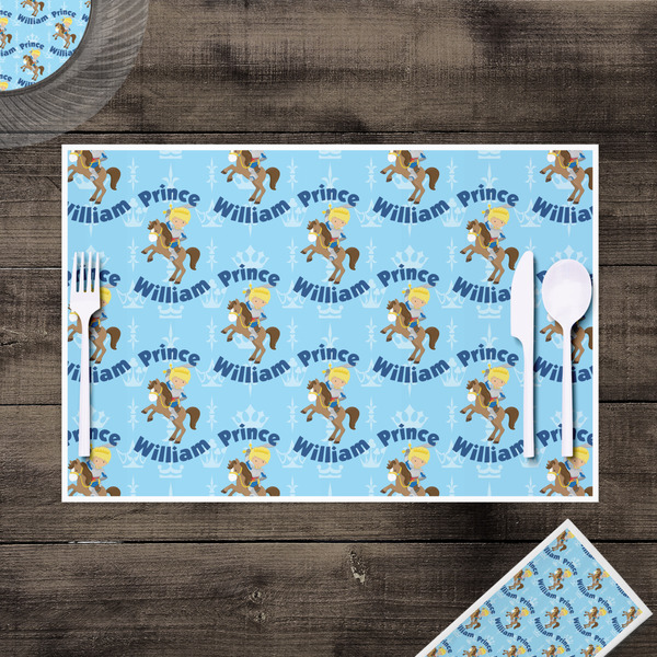 Custom Prince Disposable Paper Placemat - In Context